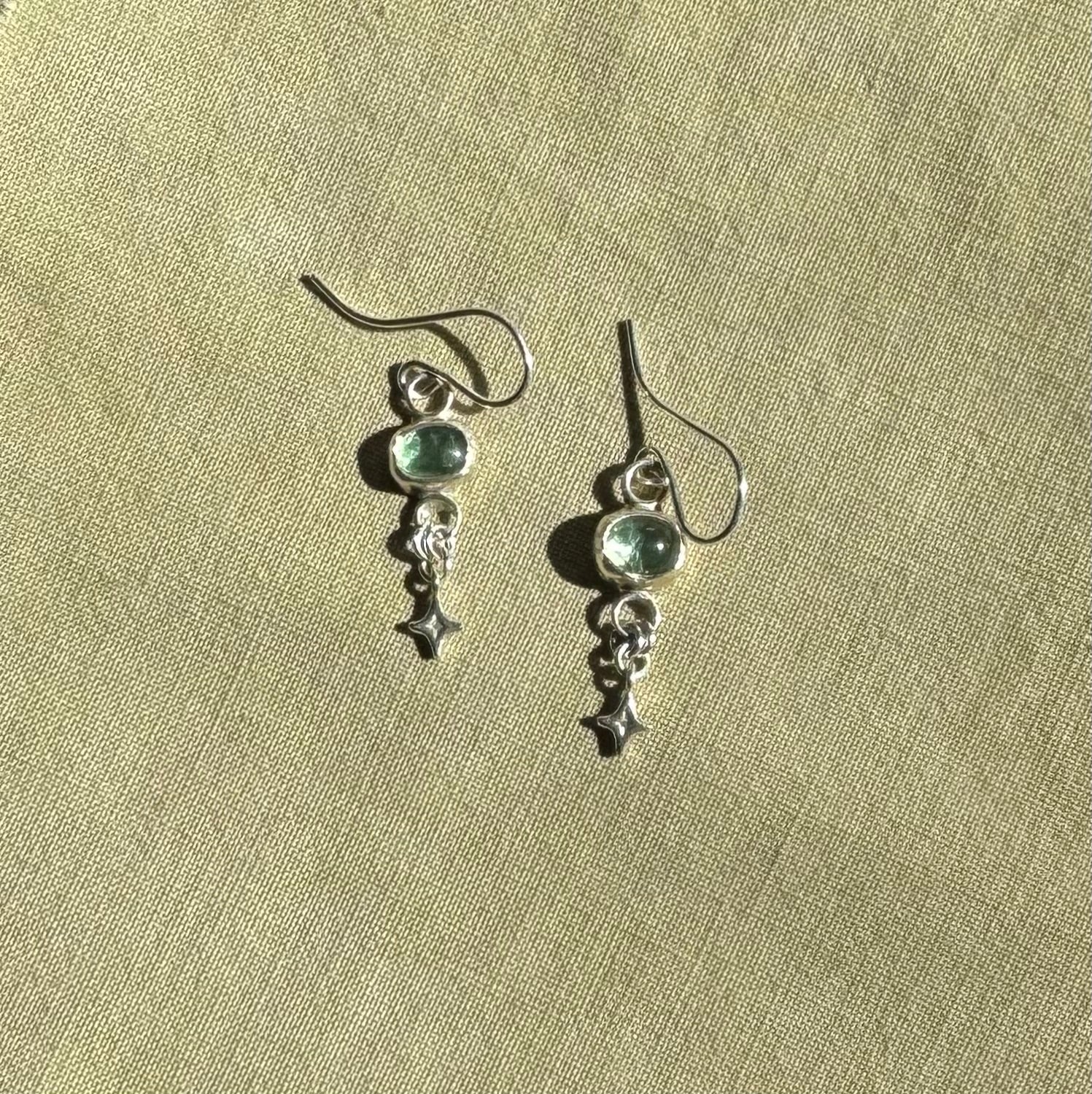 Tourmaline Star Earrings